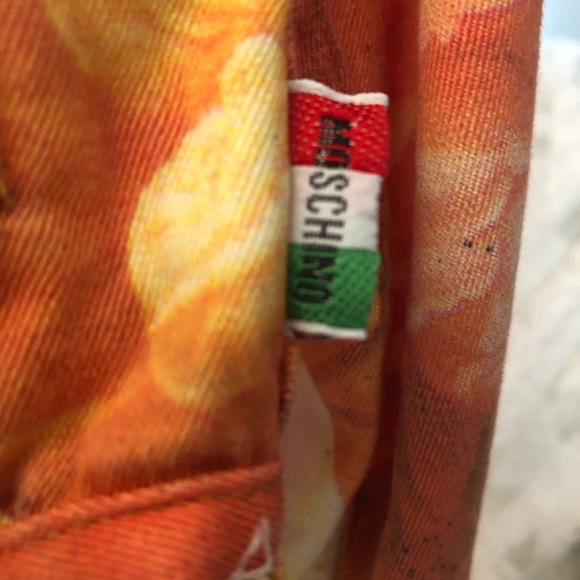 Moschino Autumn Flowers 90s Printed Crop Jacket Rare Vintage Piece - Picture 3 of 14